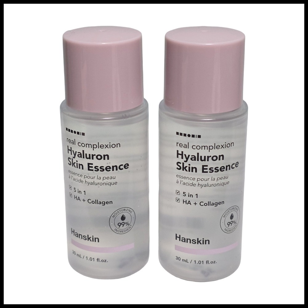 Hanskin Real Complexion Hyaluron Skin Essence 30ml HA + Collagen Set of 2 Korea